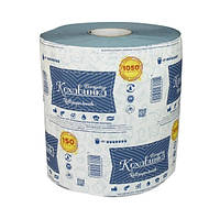 Полотенца бумажные 150м, 1050 отрывов, на гильзе, синий КОХАВИНКА