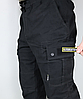 Штани ULTIMATUM Cargo Чорні, фото 4