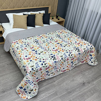 Покривало декоративне Decorator Bloomy з різнобарвним квітковим принтом