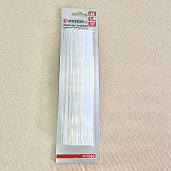 Комплект стрижнів клейових прозорих 7,4 мм*200 мм, 12 шт. INTERTOOL RT-1030