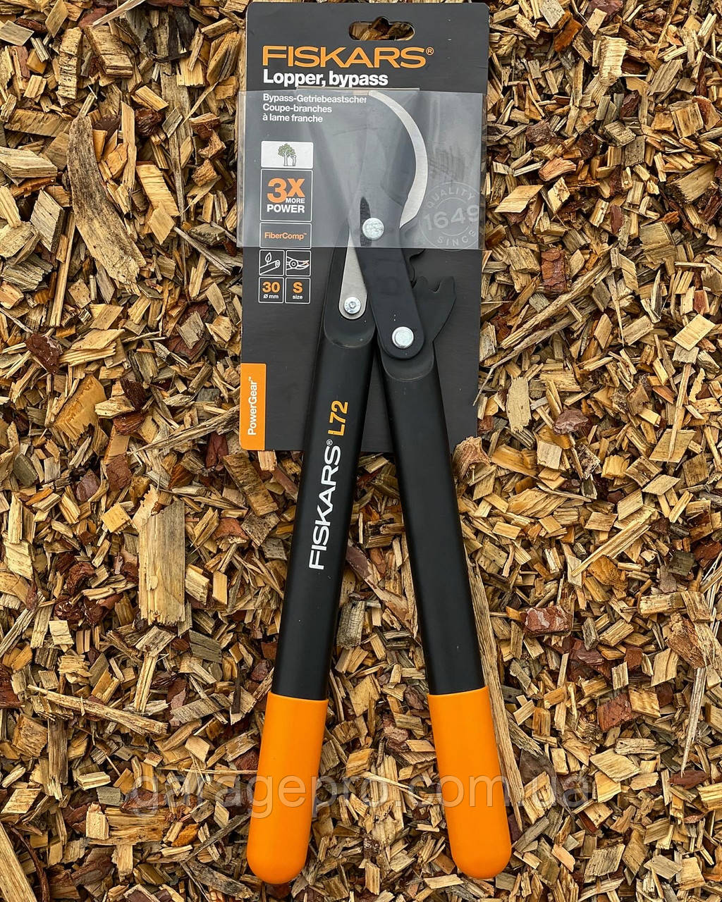 Садовий площинний гілкоріз Fiskars PowerGear (S) L72 112200