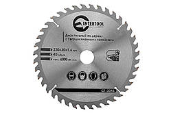 Диск пильний Intertool 230 х 40T х 30 мм (CT-3046)