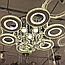 Гарна люстра у вітальню F+Light 222W до 40 кв.м колір Білий + Хром FP-23510-6-3, фото 3