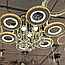 Гарна люстра у вітальню F+Light 222W до 40 кв.м колір Білий + Хром FP-23510-6-3, фото 4