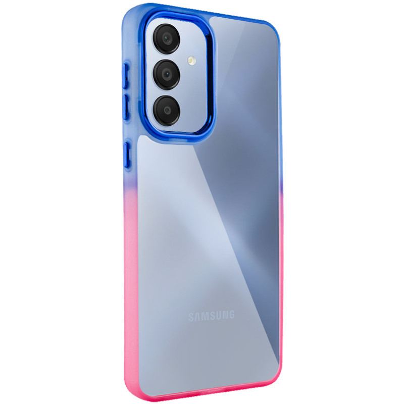 Чохол TPU+PC Fresh sip series для Samsung Galaxy A55 Рожевий / Синій, фото 1