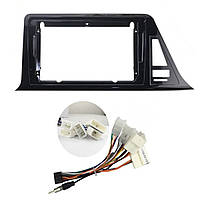 Перехідний штатний комплект із проводкою до Android магнітоли Toyota C-HR 2016-2020 Glossy Black High kit