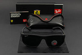 Сонцезахисні окуляри RAY BAN Ferrari поляризаційні UV400 (арт. RB4609) чорні/матова оправа