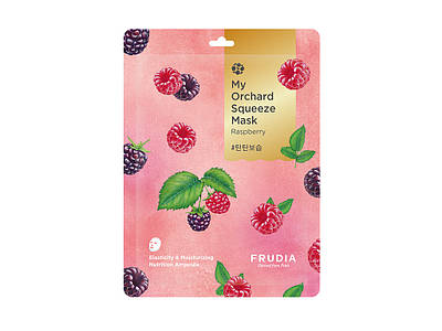 Тканинна маска для обличчя з малиною Frudia My Orchard Squeeze Mask Raspberry 20 мл