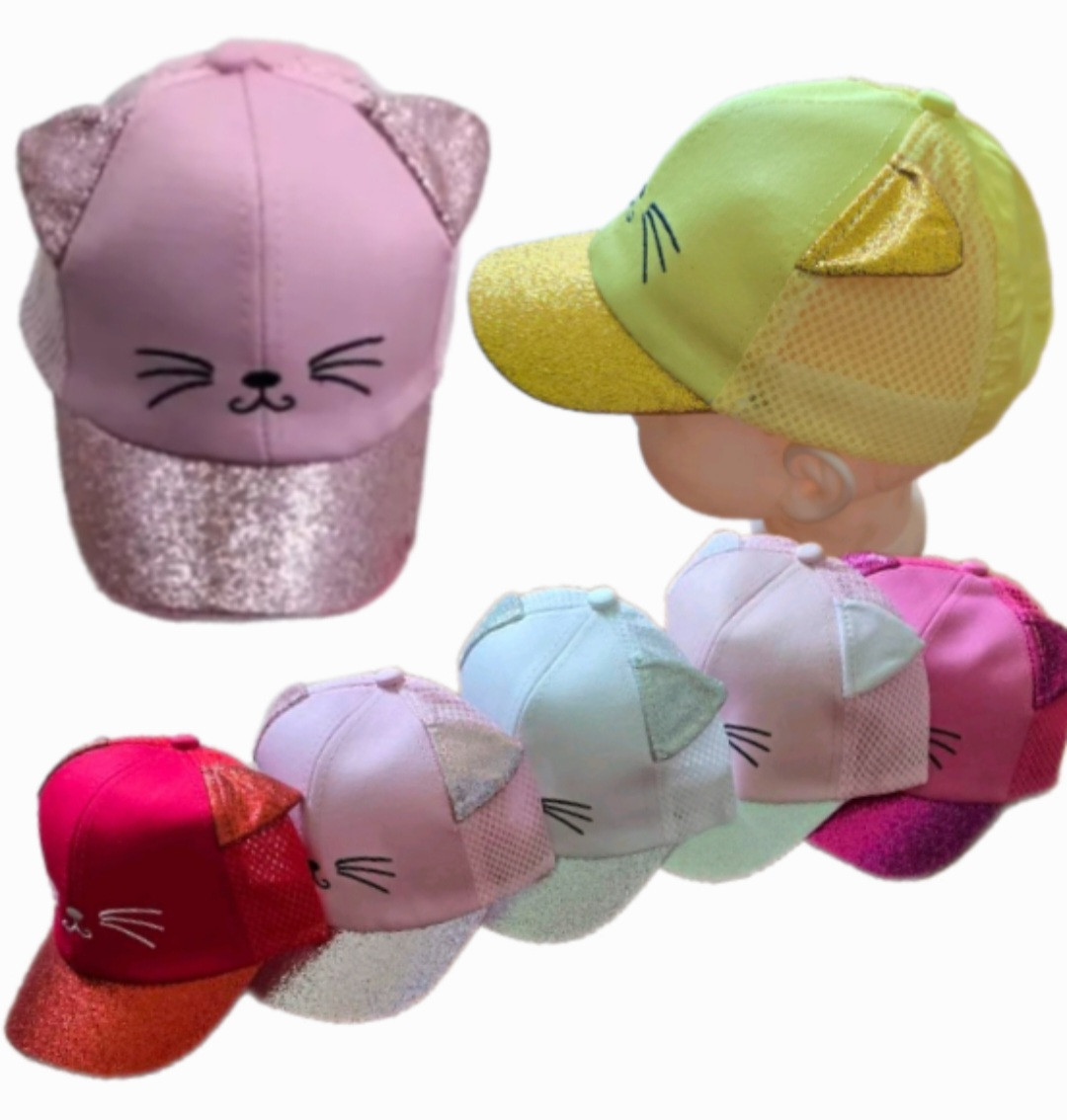 Оптом Кепка дитяча Кошка р 46
