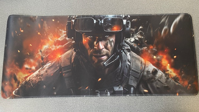 Килимок для миші з дизайном солдата, розмір 80/30, фото 1