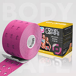 Перфорований тейп для тіла Royal Tapes, рожевий