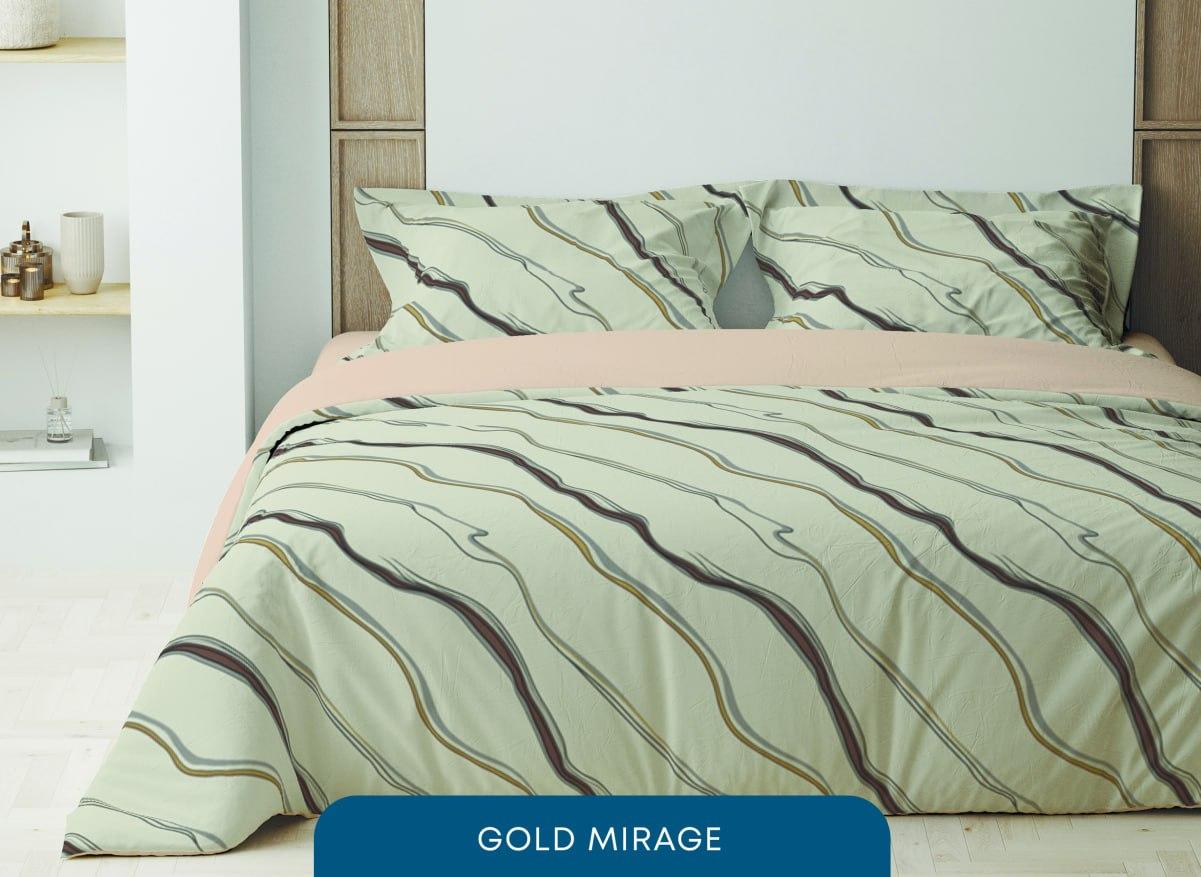 Комплект постільної білизни ТЕП "Happy Sleep" Gold Mirage Євро