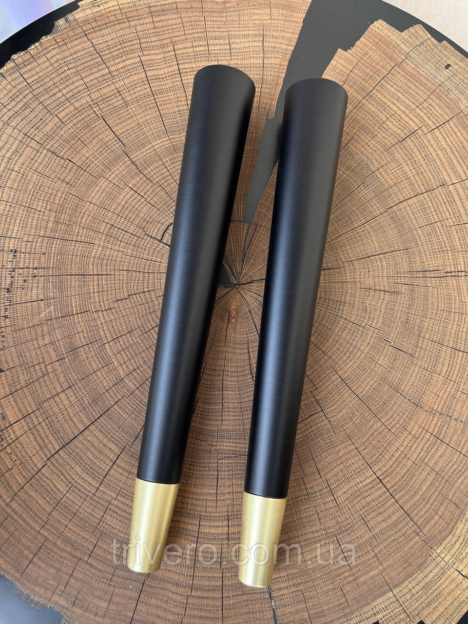 Конусні меблеві ніжки з металевим захистом / H.400, фото 1