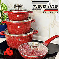 Набір посуду з 10 предметів ( 2.5/4.5/6.7 л) з гранітним покриттям Higer Kitchen НК-310