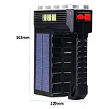 Ліхтар акумуляторний світлодіодний з сонячною панеллю LED + SOLAR, переносний ручний ліхтар ST11, фото 10