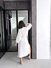 Халат МУСЛІНОВИЙ жіночий ДОВГИЙ DUNA COSY БІЛИЙ M91W, фото 10