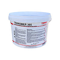 Акриловая эластичная гидроизоляция устойчива к УФ-излучению для балконов и террас Teknomer 305 3 кг.