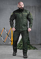 Тактичний костюм Ender кольору олива рипстоп для військовослужбовців, Армейська статутна форма оливкова trekmr