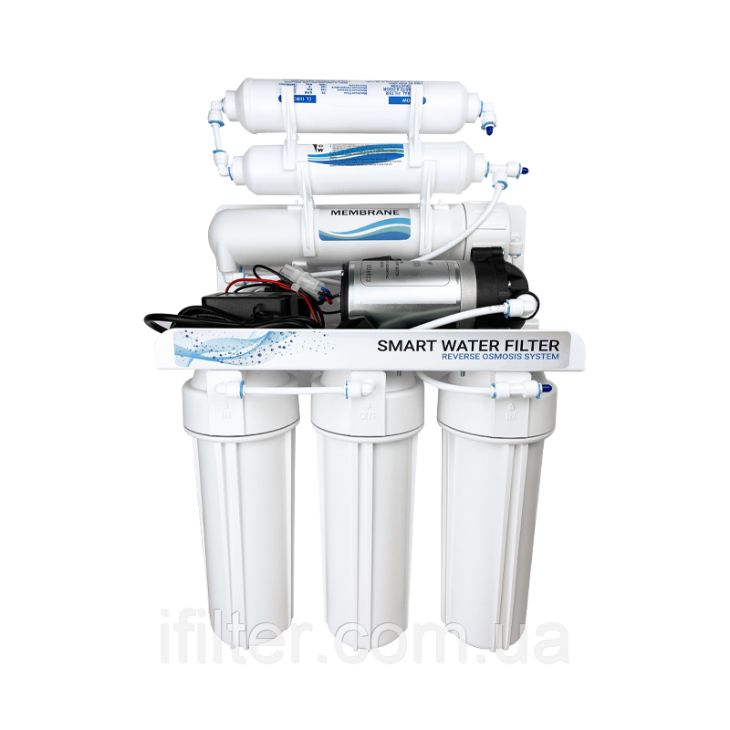 Система зворотного осмосу 6-ти ступенева Organic з помпою, фото 1