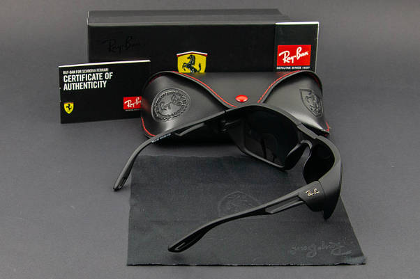 Сонцезахисні окуляри RAY BAN Ferrari поляризаційні UV400 (арт. RB2128) матова оправа, фото 5