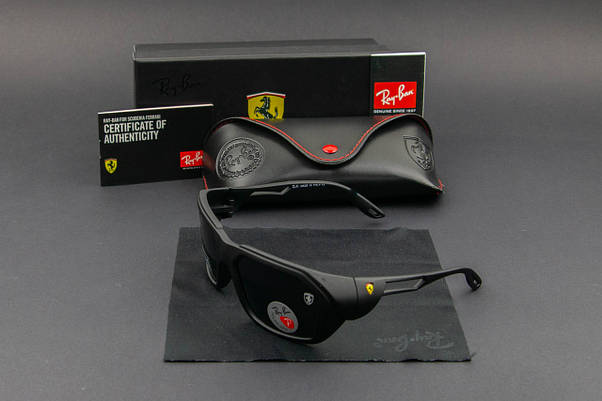 Сонцезахисні окуляри RAY BAN Ferrari поляризаційні UV400 (арт. RB2128) матова оправа, фото 3