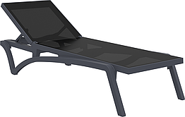 Шезлонг Siesta Pacific Dark Grey Black