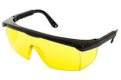 Окуляри захисні Mastertool регульована дужка (жовті) (82-0603)