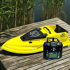 Кораблик для завезення підгодовування Фурія Шторм 21000 мАг. Жовтий. Кораблик для риболовлі. Рибальський маленький катер