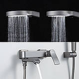 Змішувач для ванни FRAP F3275-19, збройова сталь, фото 2