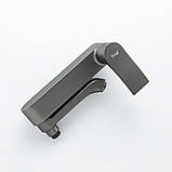 Змішувач для ванни FRAP F3275-19, збройова сталь, фото 4