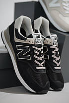 Чоловічі кросівки New Balance 574 ML574EVB чорні Оригінал, фото 2