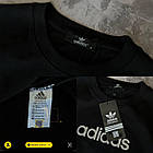 Спортивна футболка Adidas рефлектив чорна чоловіча брендова футболка адідас для спорту та відпочинку, фото 11