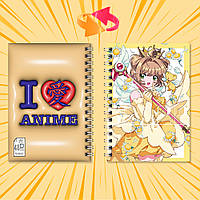 Блокнот на пружині в карту 48 л. Cardcaptor Sakura / Ловець карт Сакура 004