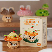 Конструктор блоковий дитячий гриб Грибочок Помаранчевий