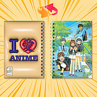 Блокнот на пружині в карту 48 л. Cardcaptor Sakura / Ловець карт Сакура 007