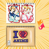 Блокнот на пружині в карту 48 л. Cardcaptor Sakura / Ловець карт Сакура 009