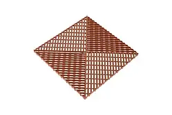 Решітка з додатковим обрамленнням коричнева 400х400 мм