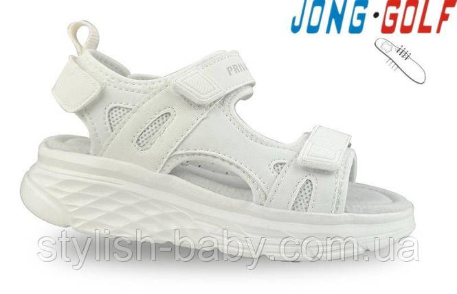 Дитяче літнє взуття гуртом. Дитячі босоніжки 2025 бренда Jong Golf для дівчаток (рр. з 31 по 36), фото 1