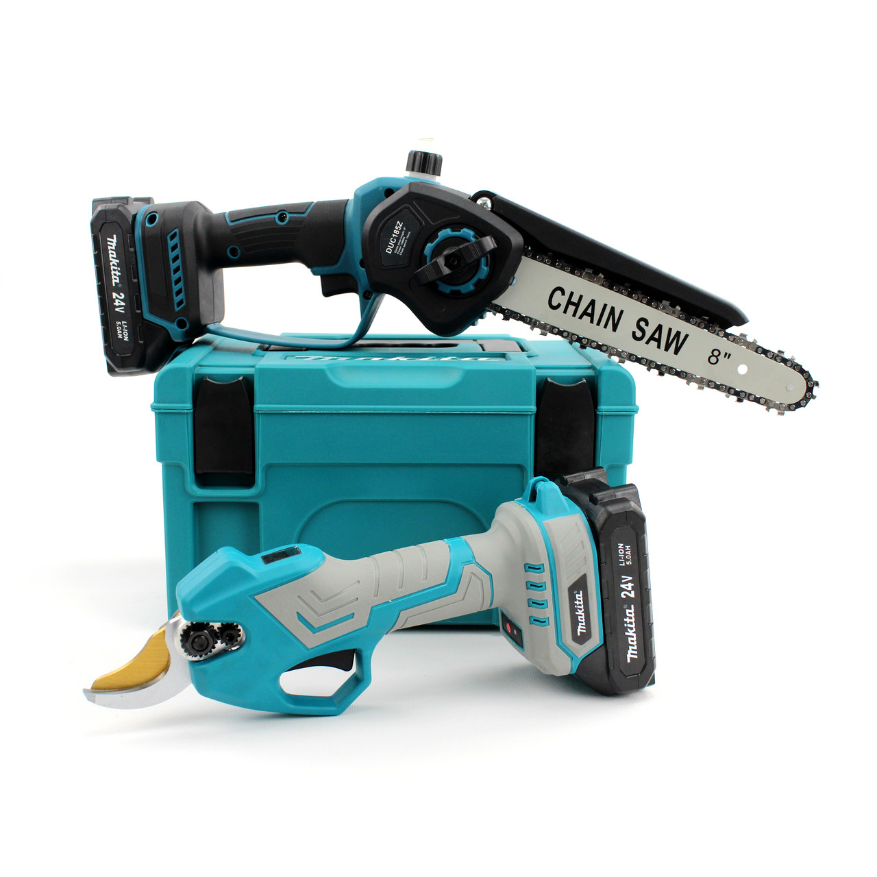 Акумуляторний набір 2в1 Makita 24V (Пила DUC185Z + Секатор DUP375 Digital) Набір 2в1 Макіта