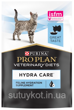 Ветеринарна добавка Purina Pro Plan Hydra Care для зниження концентрації сечі у котів, 85 г, фото 1