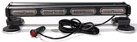 Двосторонній Стробоскоп LED на машину 2 секції 12/24 V 48led діодів кріплення подвійний магніт світлова балка, фото 1