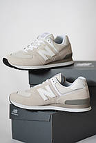 Кросівки New Balance 574 ML574EVW бежеві Оригінал, фото 4