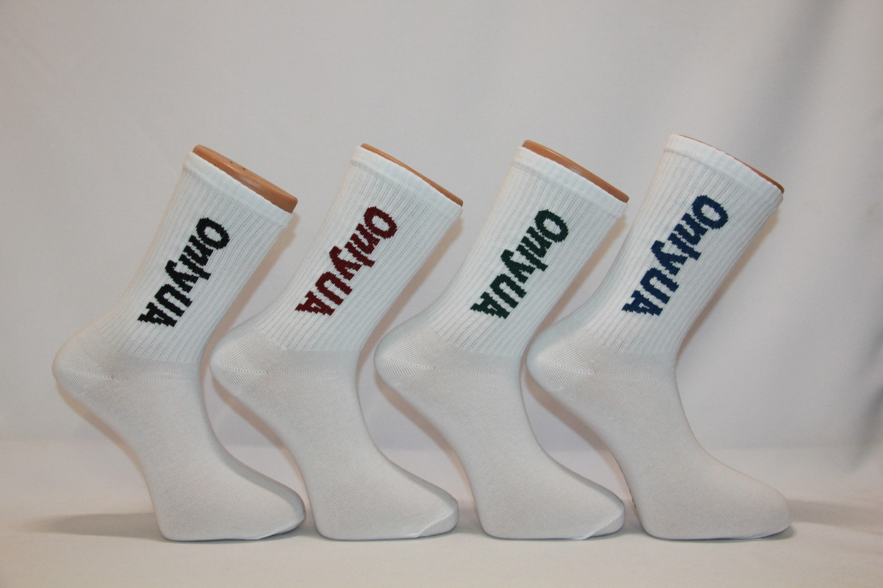 Чоловічі шкарпетки високі ТЕННІС НЛ з написами Urban socks 40-45 OnlyUA