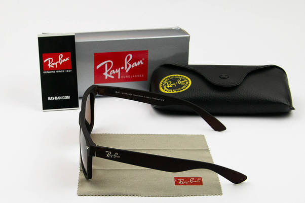 Сонцезахисні окуляри RAY BAN Wayfarer поляризаційні UV400 (арт. P2140) коричневий матовий, фото 5