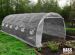 Садова теплиця з UV-12 плівкою 18м² 6x3x2 м BASS POLSKA, Сіра, фото 3