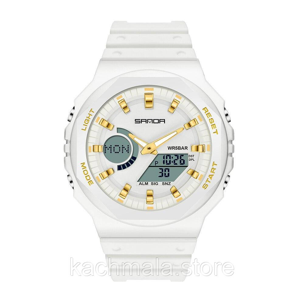 Наручниі годинники Годинник Sanda 6016 White-Gold