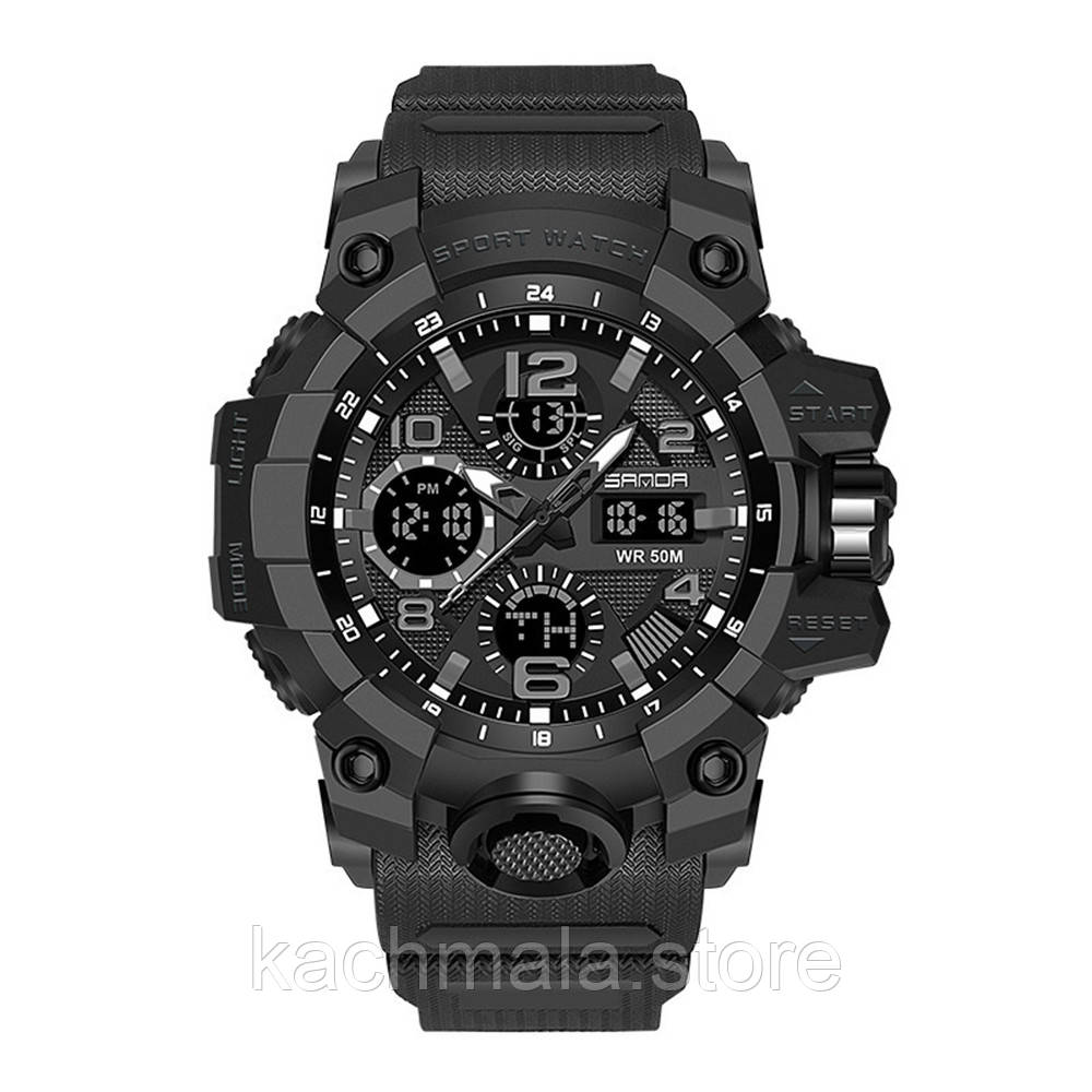 Наручниі годинники Годинник Sanda 6021 All Black
