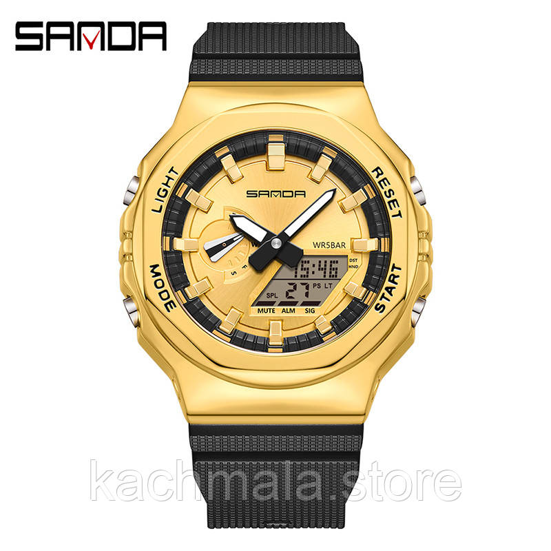 Наручниі годинники Годинник Sanda 3167 Gold