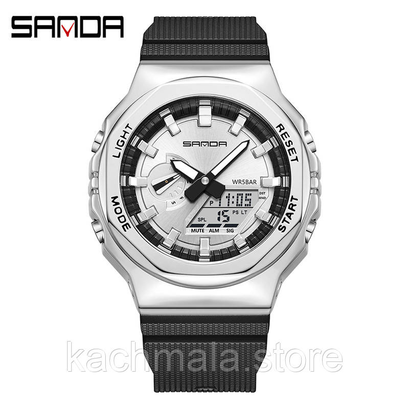 Наручниі годинники Годинник Sanda 3167 Silver