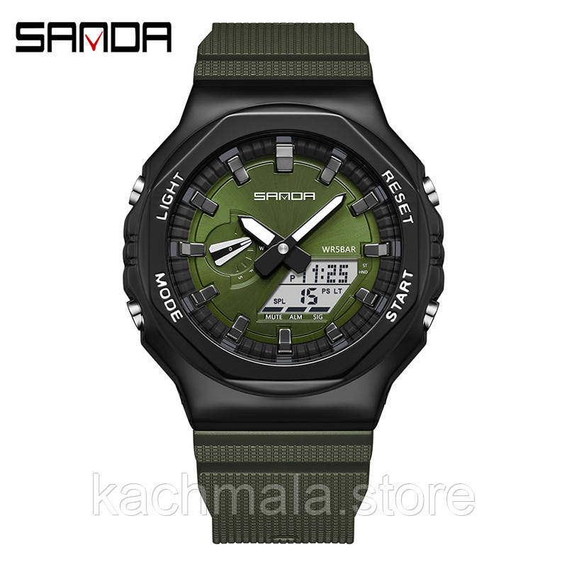 Наручниі годинники Годинник Sanda 3167 Army Green